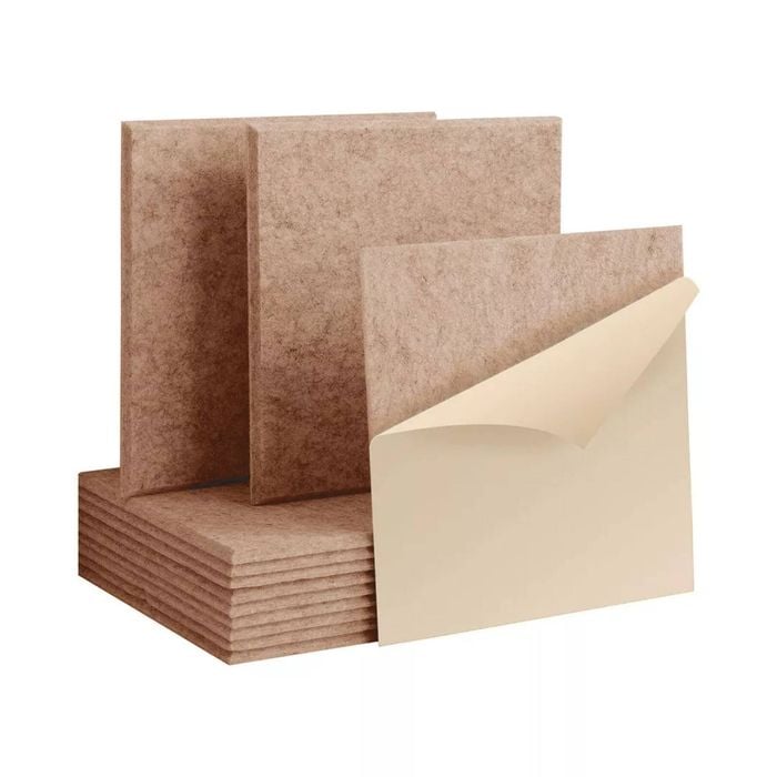 iDeer Life 12PCS Acoustic Foam Sound Absorbing Panels Wall Tiles Square - Canel