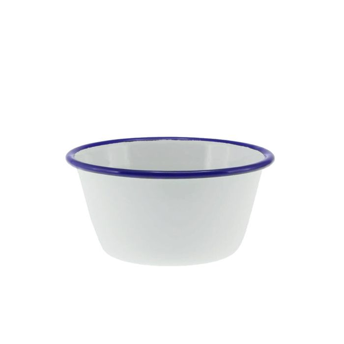 Falcon Pudding Basin 500ml White & Blue