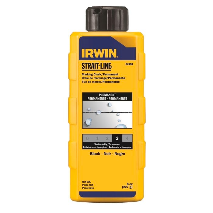IRWIN 6oz Black Strait-Line Permanent Chalk