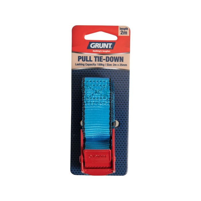 GRUNT 25mm x 2m Pull Tie Down Strap