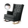 Artiss Armchair Rocking Arm Chair Lounge Feeding Recliner Charcoal