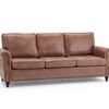 Cassandra 3-seater Sofa PU - Dark Brown