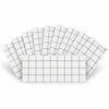 SOGA Peel & Stick Floor and Wall Tiles 30 x 60cm 10 Pack White Grid Tile Look