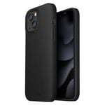 UNIQ Lino Silicone Liquid Case (Suits iPhone 13) - Black
