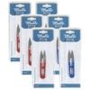 6x Malli 10.5cm Iron Knitting/sewing Thread Scissors/cutters - Assorted Colours