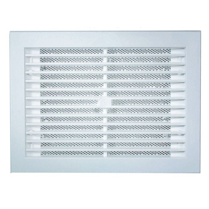 Haron 285 x 225mm White Wall Vent - No Baffle