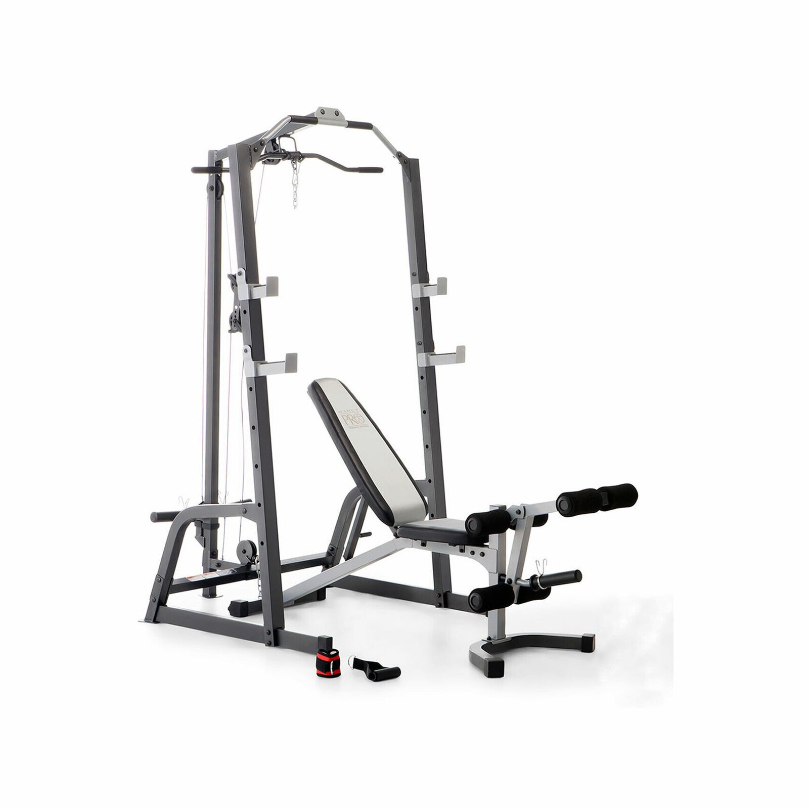 Marcy MPM5108 Fitness Cage Rack Bench Combo Training Home Gym Workout Bunnings Australia