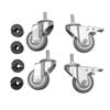 Vogue Castors For Stainless Steel Tables 4 Pack Commercial Kitchen Hardware