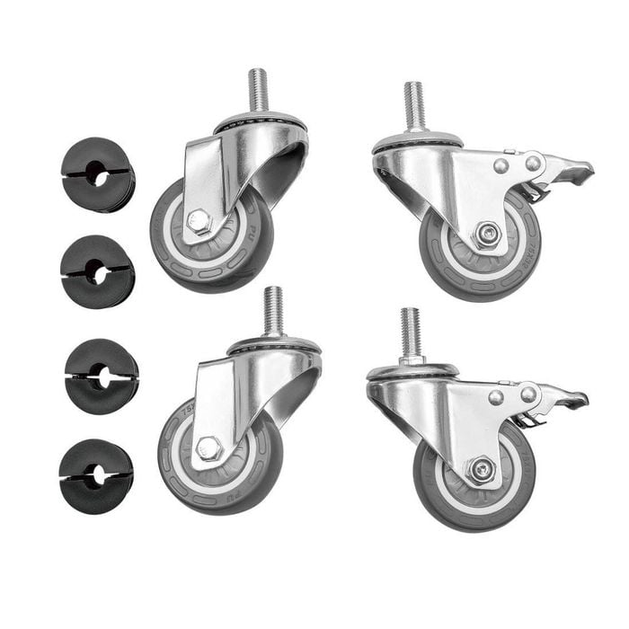 Vogue Castors For Stainless Steel Tables 4 Pack Commercial Kitchen Hardware