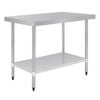 Vogue Stainless Steel Prep Table 1200mm - T376