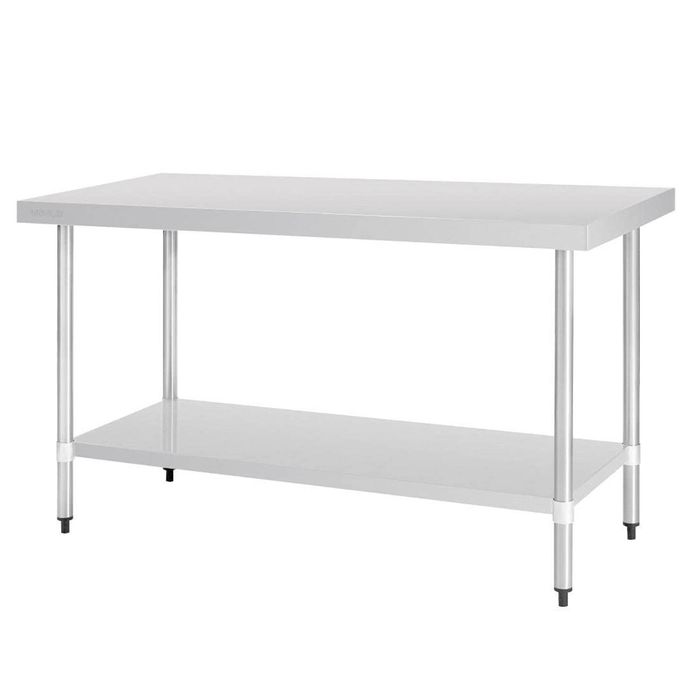 Vogue Stainless Steel Prep Table 1500mm Kitchen Workbench Commercial Bench