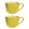 2pk Lvd Lemon Slice 14.5cm Ceramic Mug Coffee Cup W/ Handle