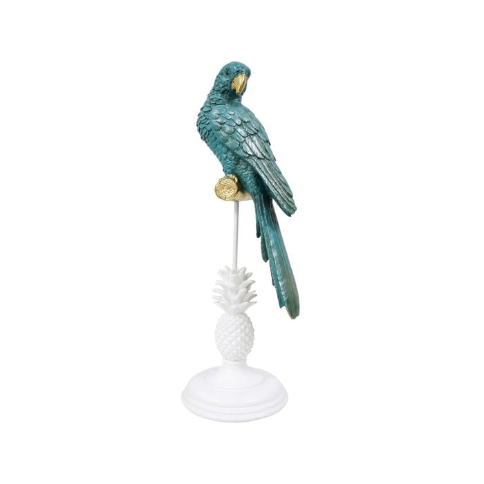 Resin/Metal 40.5cm King Parrot Majunga Home Decorative Figurine - Green