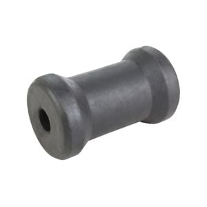 Sunrise Rubber Roller Keel Roller 4 1/2" 17mm Bore Black - Brr206
