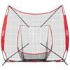 VEVOR Baseball Softball Practice Net Red Portable Training for Hitting Catching Pitching