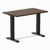 Desky Fixed Height Mini Rubberwood Office Desk Matte Black Frame 100cm
