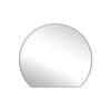Barelli 800 x 690mm Chrome Isla Round with Straight Bottom Framed Mirror