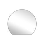 Barelli 800 x 690mm Chrome Isla Round with Straight Bottom Framed Mirror
