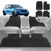 6D Diamond Car Floor Mats for BMW 1 Series 5-Door Hatch (F20)2011-2019-Full Set-Black-Outback GT