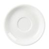 Olympia Whiteware Cappuccino Saucers Porcelain Stackable White 180mm Pack Of 12