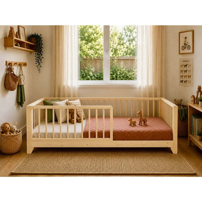 Hide & Seek Kids Oliver Solid Pine Kids Bed - Double