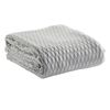 Bianca Gosford Blanket 100% Cotton Soft Sofa/Home Bedding Silver Queen/King Bed