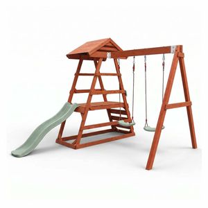Hide & Seek Kids - Milo Swing Set - Sage Slide & Accessories
