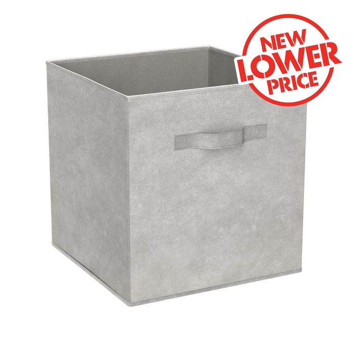 Flexi Storage Clever Cube 270 x 280 x 270mm Light Grey Compact Fabric Insert