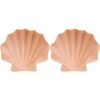 2PK LVD Shell Plate Ceramic Home/Lounge Decor 17cm Tuscan