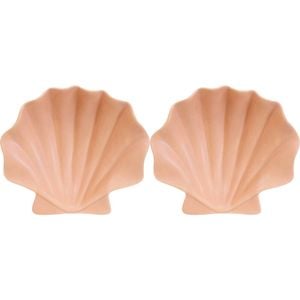 2PK LVD Shell Plate Ceramic Home/Lounge Decor 17cm Tuscan