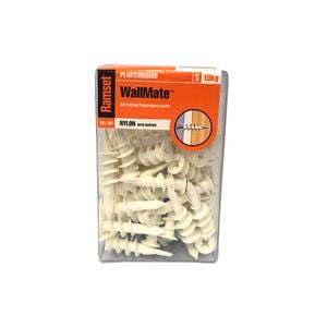 Ramset Wallmate Nylon With Screws - 50 Pack