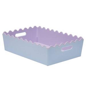 Stakt 4.2L Blue/Lilac Two Tone Scallop Storage Basket