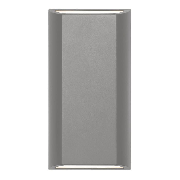Telbix Silver Bloc Exterior Led Up-Down Wall Lamp
