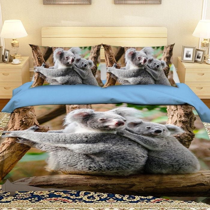 3D Koala 1920 Bedding Set Pillowcases Quilt Duvet Cover Set Queen King