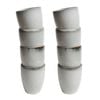 2x 4pc Coffee Culture Reactive 280ml Ceramic Hot/Cold Drink Coffee & Tea Cup