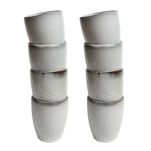 2x 4pc Coffee Culture Reactive 280ml Ceramic Hot/Cold Drink Coffee & Tea Cup