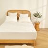 Wooltara Luxury Washable Cotton Japara Wool Rich Mattress Topper - King Bed