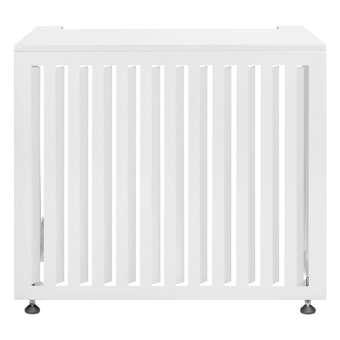 Outdoor Aluminium Vertical White Air Conditioning Cover Small