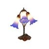 G&g Triple Lily Lamp White Blue