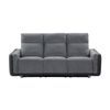 Alexios 3 Seater Fabric Electric Recliner Sofa Lounge Grey