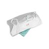 Sweet Goodbye COCOON - Soft Pet Casket - Burial & Cremation Ceremony Kit (Classic Cotton) | White/Aqua, Small