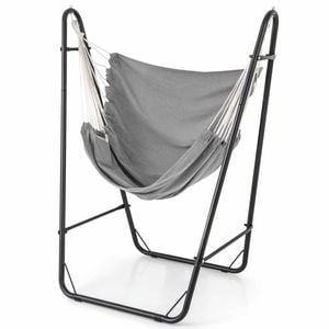 Costway Metal Hammock Chair W/stand Hanging Seat Swing Chair
