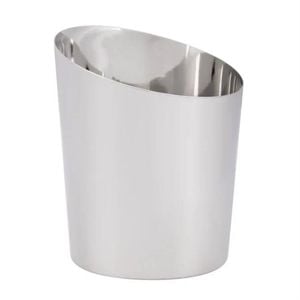 Olympia Stainless Steel Chip Cup Plain 480ml 112x95mm Commercial Kitchen Side Dish Serveware