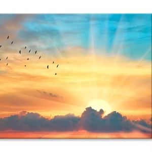 Cloud The Evening Sky at Sunset View   Print 100% Australian Made 90 x 60cm  (Stretched)