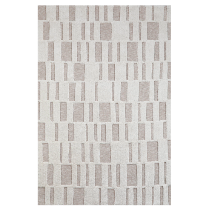Gripwell 160 x 230cm Beige Wool Tufted Rug