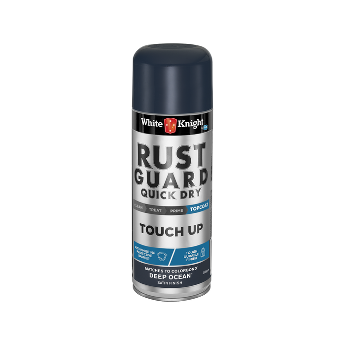 White Knight 300g Deep Ocean Satin Rust Guard Touch Up Spray Paint