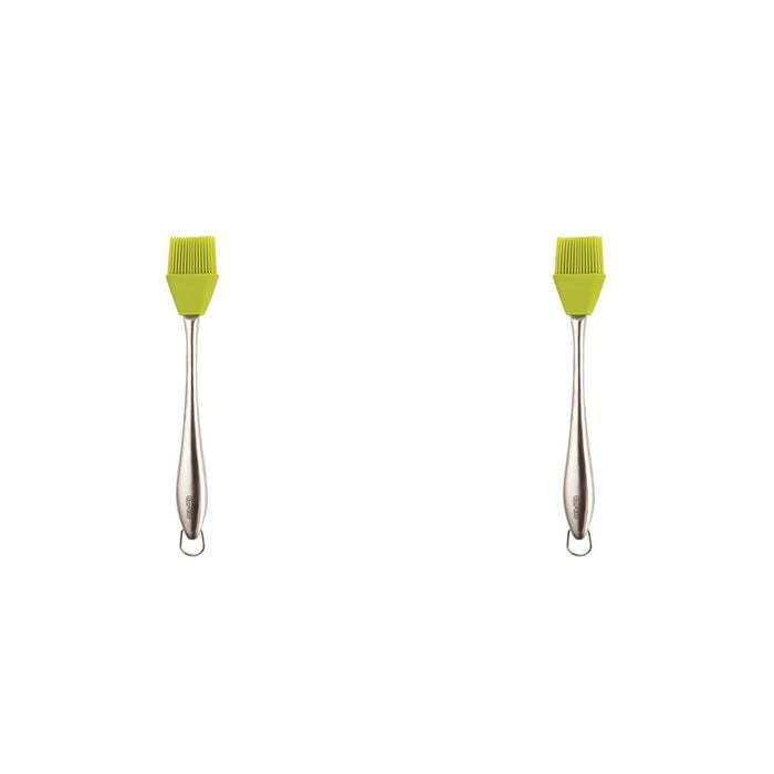 2PK Dexas Silicone 27.5cm Baster Cooking Brush - Green