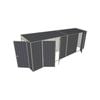 Build-A-Shed 1.2 x 6.0 x 2.0m Skillion Double with Single Hinged Side Doors Shed - Grey