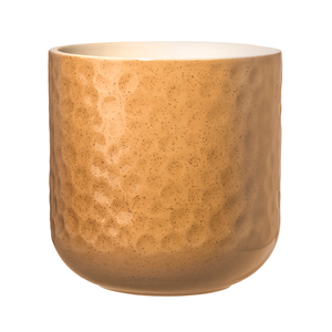 Borralheira 140 x 130mm Hammered Orange Indoor Ceramic Pot