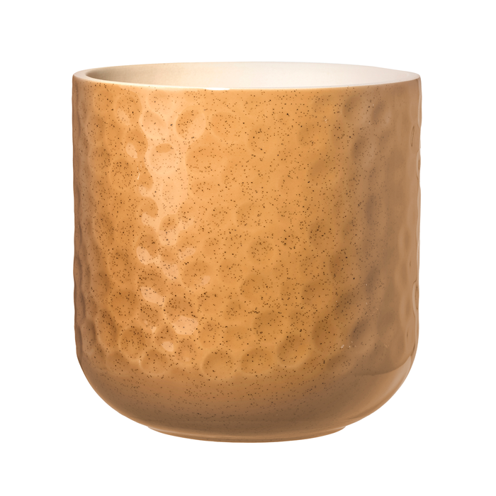 Borralheira 140 x 130mm Hammered Orange Indoor Ceramic Pot